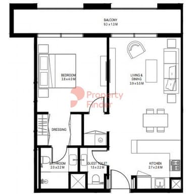 1 Bedroom Apartment