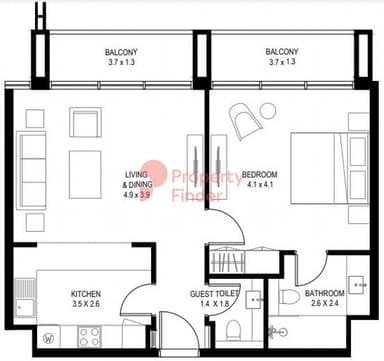 1 Bedroom Apartment