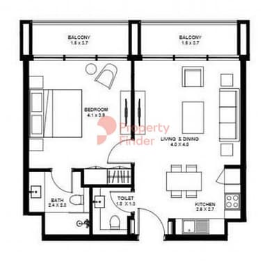 1 Bedroom Apartment