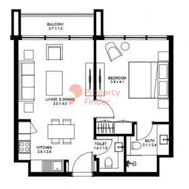 1 Bedroom Apartment