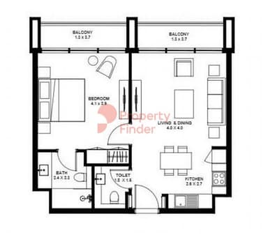 1 Bedroom Apartment