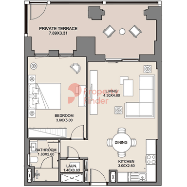 1 Bedroom Apartment