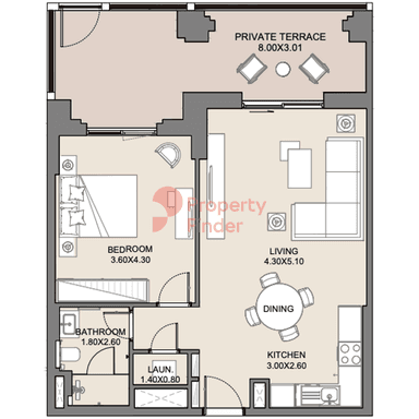 1 Bedroom Apartment
