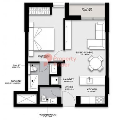 1 Bedroom Apartment