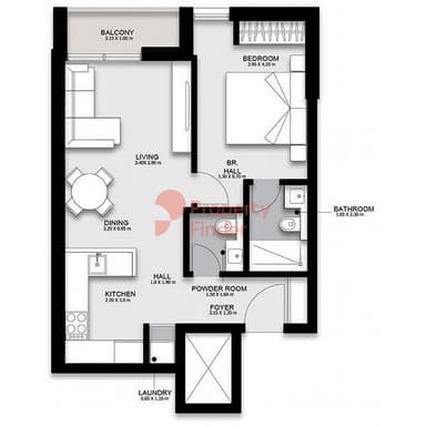 1 Bedroom Apartment