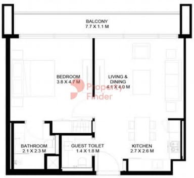 1 Bedroom Apartment