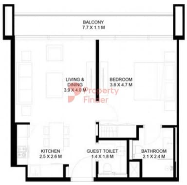 1 Bedroom Apartment