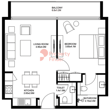 1 Bedroom Apartment