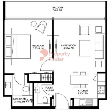 1 Bedroom Apartment