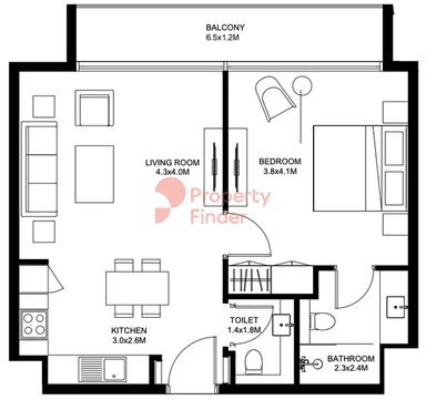 1 Bedroom Apartment