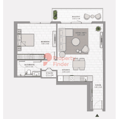 1 Bedroom Apartment