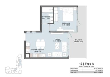 1 Bedroom Apartment