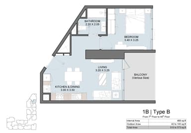 1 Bedroom Apartment