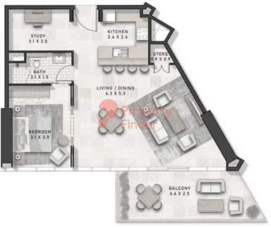 1 Bedroom Apartment