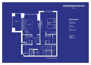 2 Bedroom Duplex