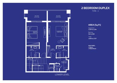 2 Bedroom Duplex