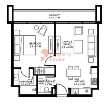 1 Bedroom Apartment