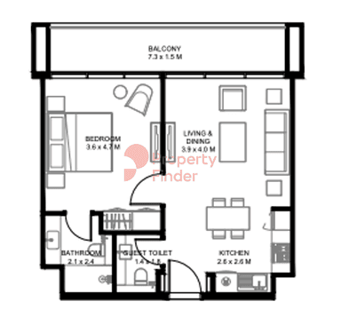 1 Bedroom Apartment