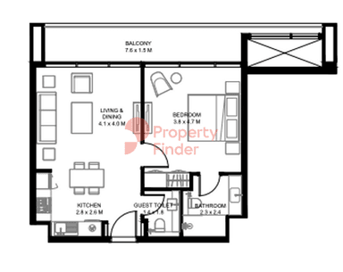 1 Bedroom Apartment