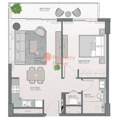 1 Bedroom Apartment