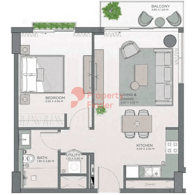 1 Bedroom Apartment