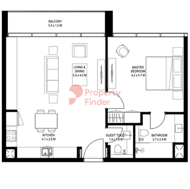1 Bedroom Apartment