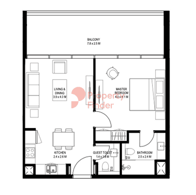1 Bedroom Apartment