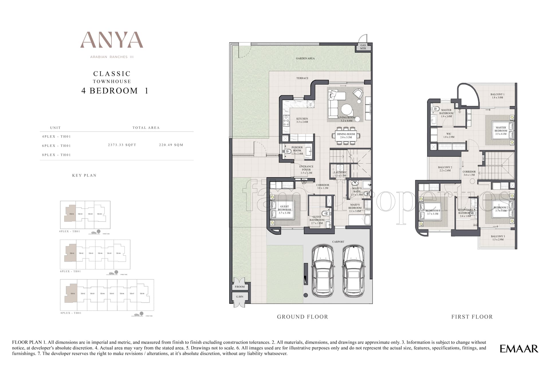 Anya at Arabian Ranches 3, 4-Bed Floor Plan, type: 4 Bedrooms