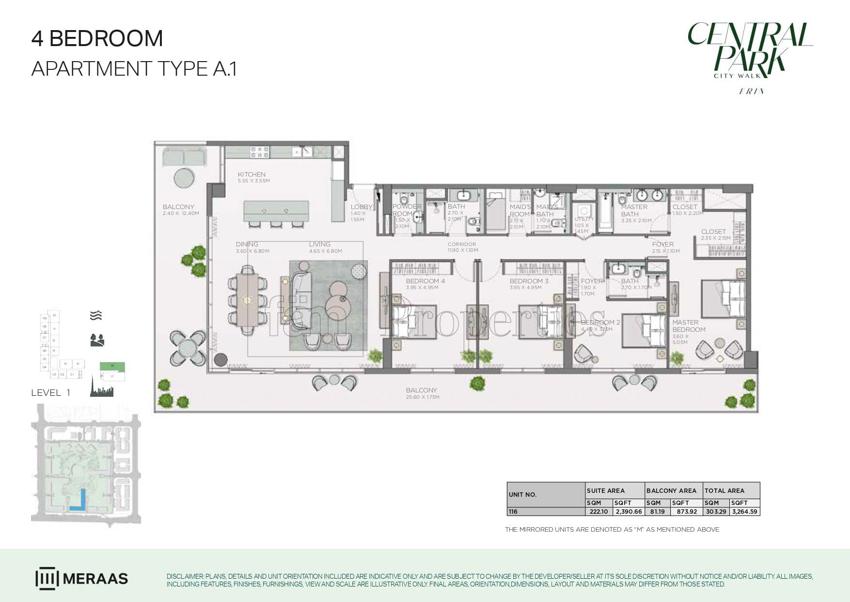 Erin, 4-Bed Floor Plan, type: 4 Bedroom