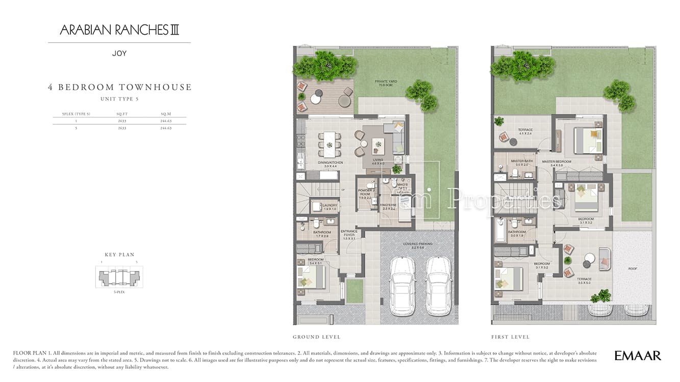 Joy at Arabian Ranches 3, 4-Bed Floor Plan, type: 4 Bedroom