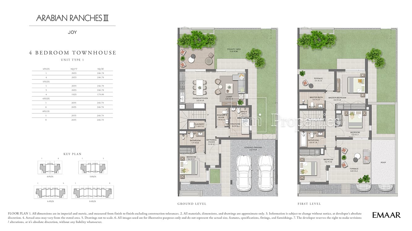 Joy at Arabian Ranches 3, 4-Bed Floor Plan, type: 4 Bedroom