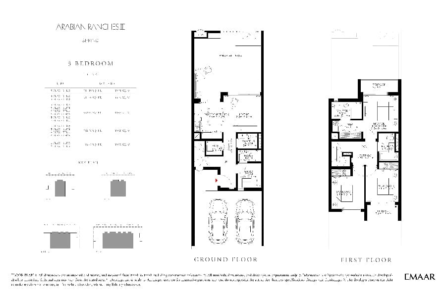 Spring at Arabian Ranches 3, 3-Bed Floor Plan, type: 3 Bedroom