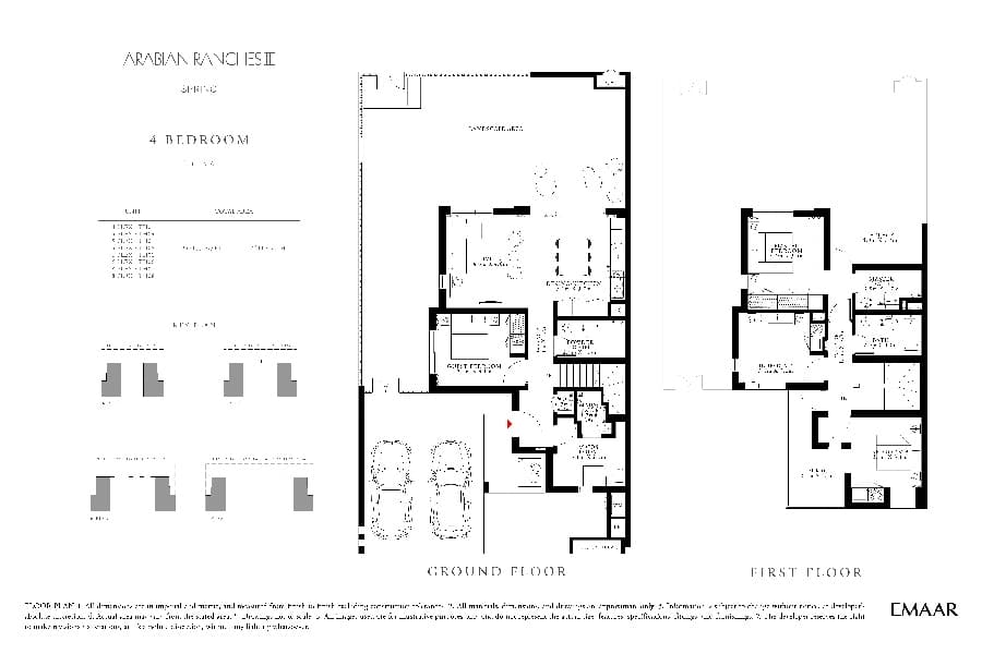 Spring at Arabian Ranches 3, 4-Bed Floor Plan, type: 4 Bedroom