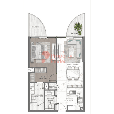 1 Bedroom Apartment