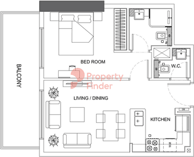 1 Bedroom Apartment