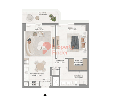 1 Bedroom Apartment