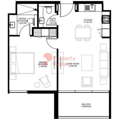 1 Bedroom Apartment
