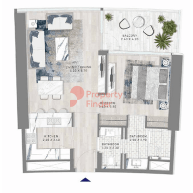 1 Bedroom Apartment