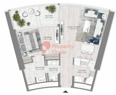 1 Bedroom Apartment