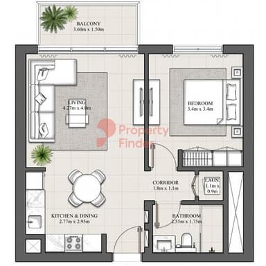 1 Bedroom Apartment