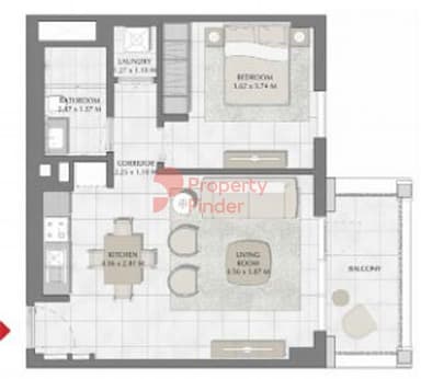 Building 2, Level 8,9-1 Bedroom Apartment
