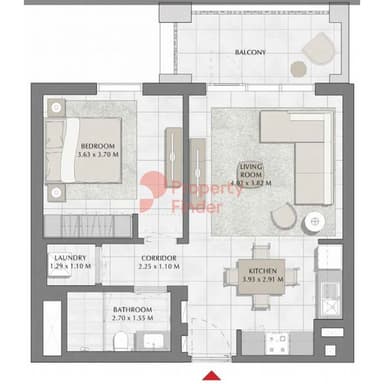 Building 1, Level 2,3,4-1 Bedroom Apartment