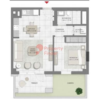 Building 1, Level 1-1 Bedroom Apartment