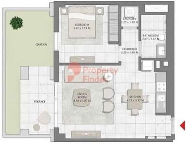 Building 1, Level 1-1 Bedroom Apartment
