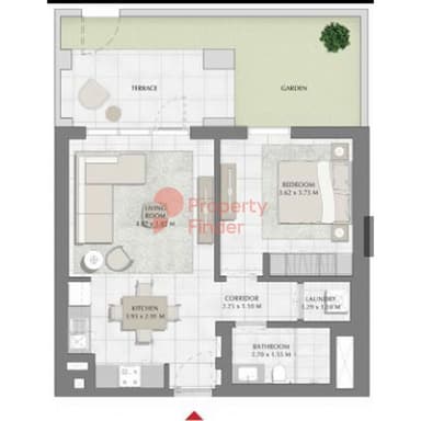 Building 1, Level 1-1 Bedroom Apartment