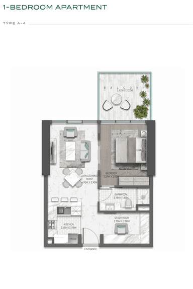 Type A4 Tower 1 -1bd -2