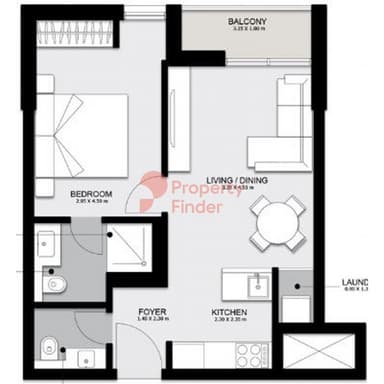 1 Bedroom Apartment