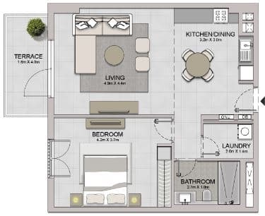 Type 1 Level 1 Building 3 - 1