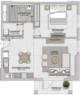 Type 4 Level 12,3,4,5,6 Building 3 - 4