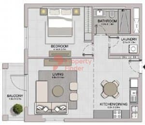 Type 4, Level 2-6 Building 1 - 5